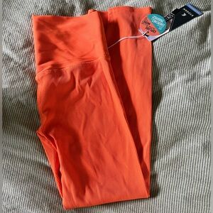 Orange ribbed leggings NWT